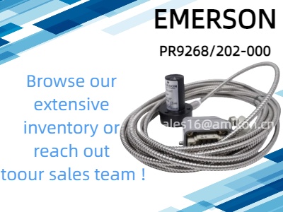 ทำความเข้าใจ EMERSON PR9268/202-000 ทรานสดิวเซอร์กระแส Eddy: ผู้เล่นหลักในการตรวจสอบทางอุตสาหกรรม