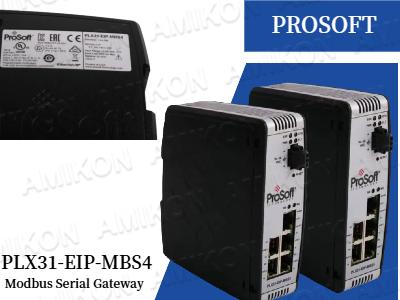 ปลดล็อกการเชื่อมต่อที่ราบรื่น: พลังของ PROSOFT PLX31-EIP-MBS4 Modbus Serial Gateway