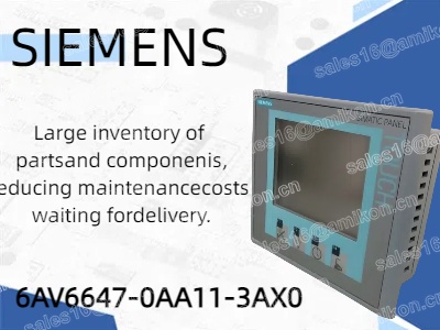 Siemens 6AV6647-0AA11-3AX0: แผงควบคุมการทำงานที่แข็งแกร่งสำหรับการควบคุมและตรวจสอบทางอุตสาหกรรม